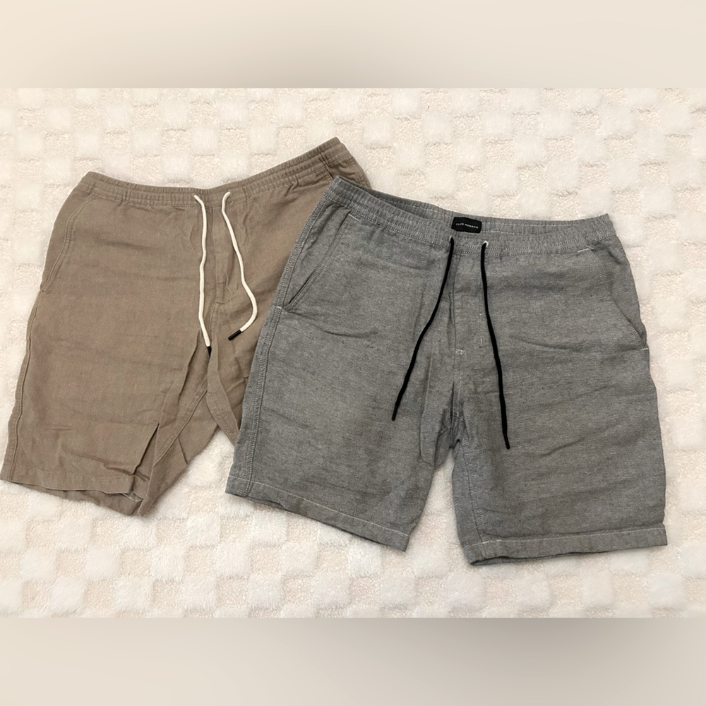 Club Monaco Gray and Tan Men’s Shorts